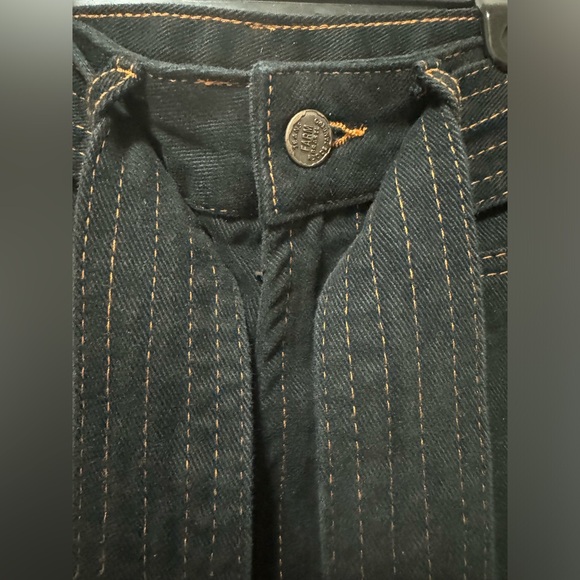 Farm Rio Twill Bell-Bottom Pants Black - Picture 5 of 7